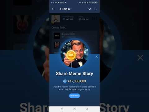 Share Meme Story task | X Empire new Tasks | How to create AI Avatar in X Empire Today | 16 October