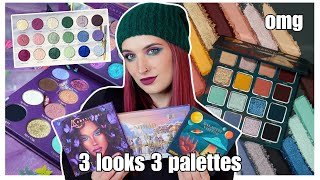 3 looks 3 palettes! | galactic visitor, metamorph, chamonix apres ski