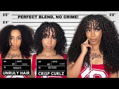 How to Install & Blend Clip In Extensions | QUICK & EASY Hairstyles Tutorial | CURLSQUEEN