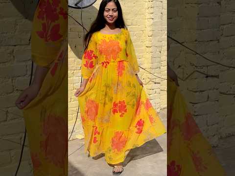 “Budget-Friendly Floral Dress from Meesho | Perfect & Affordable Vacation Outfit 🌸”