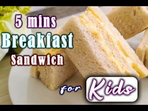 5 Minutes Breakfast recipe for Kids || Toddler Sandwich recipes|| Quick Lunch Box recipes