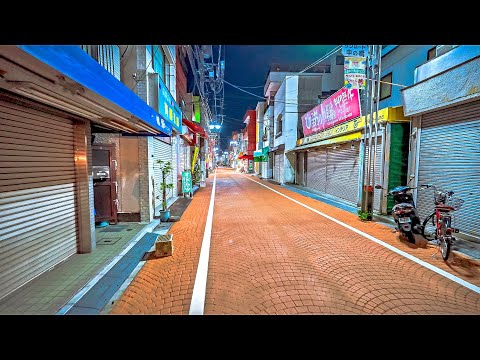 Summer Night Walk Around Tokyo Ojima, Japan • 4K HDR