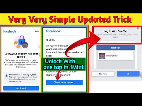 Unlock locked facebook account with single click 2022 - How To unlock locked facebook account