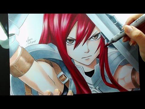 Speed Drawing - Erza Scarlet (Fairy Tail)