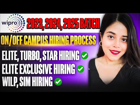 🔥WIPRO ELITE, SIM,WILP MASS HIRING| BATCH 2023,2024,2025 |  APPLY NOW | DON'T MISS THE OPPORTUNITY🔥