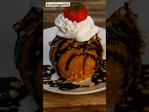 ASMR Fried Ice Cream #shorts