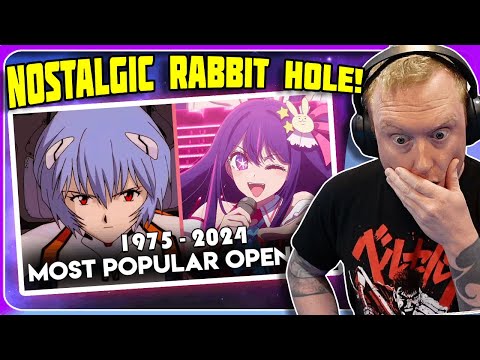 REACTING TO Anime Openings That DOMINATE Each Year from 1975 to 2024