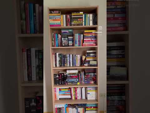 Squeezing in my bookstack to fit my new shelf! What do you think??