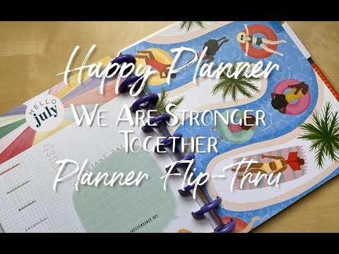 Happy Planner WE ARE STRONGER TOGETHER Planner Flip Through