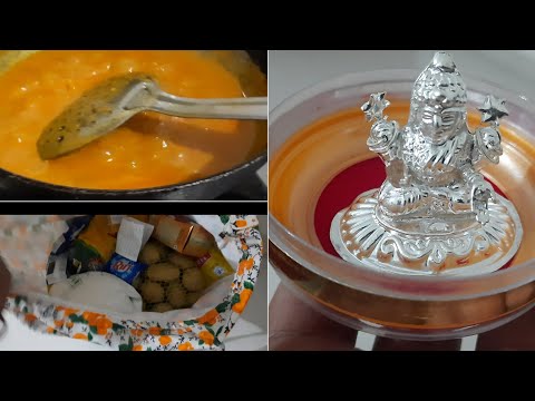 Dhanteras shopping vlog dekhege nhi k kya liya Maine dhanteras par  besan ki sabji k mazedar recipe