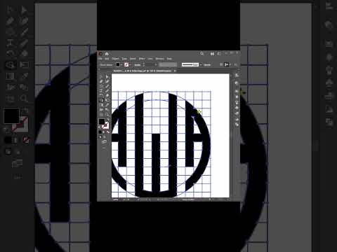 Circular Logo Design || Letter A+W+A || illustrator