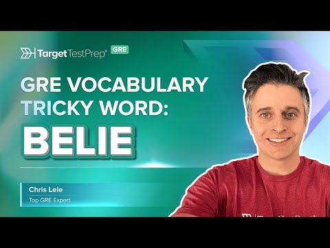 GRE Vocabulary: Tricky Words Series 📗 Belie