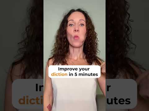 Improve your diction in 5 minutes #articulation #diction #voice #vocalcoach #vocal