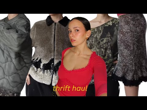 winter pick-ups | try-on thrift haul 2023