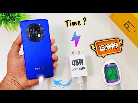 realme P1 Speed Charging Test 0 to 100% with 45W Time Taken ? Best 5G Mobile Under 15k ???