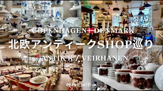 【北欧食器】アンティークショップを巡るinデンマーク🇩🇰コペンハーゲン💂🏻‍♀️ロイヤルコペンハーゲン|アラビア|B&G…