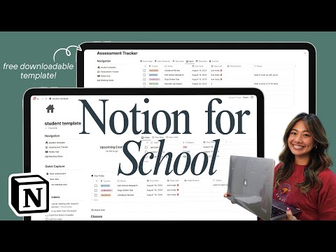 How to set up Notion for school | FREE student Notion template! :)