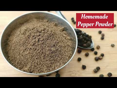 How To Make Pepper Powder At Home | Homemade Pepper Powder |Roasted Pepper powder| Homemade Masala-1