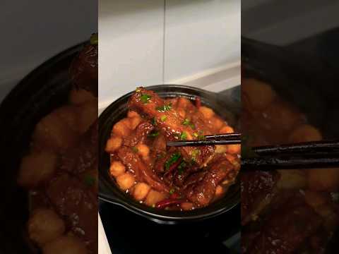 @Asian china street food 红烧排骨 #cooking