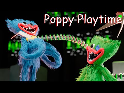 Poppy Playtime animation - Huggy Wuggy vs Green Huggy Wuggy