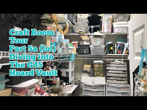 Part 5a Craft Room Tour 2024 Series- Diggin deep into the Hoard vault