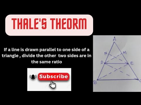 Thales theorem  10th mathematics