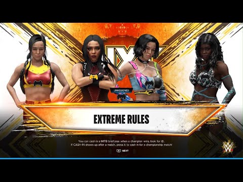 WWE 2K24 AWA wrestling: Stephanie Vaquer vs Emily vs Demi vs Gabriella