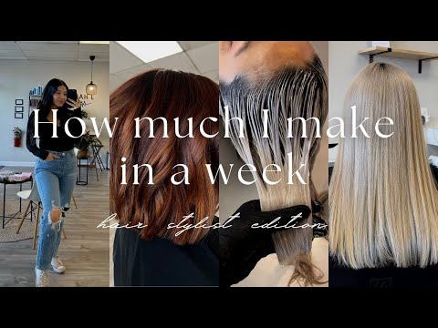 HOW MUCH I MAKE IN A WEEK | HAIR STYLIST EDITION