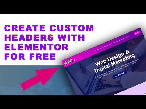 How to create custom Header with Elementor Page Builder for free