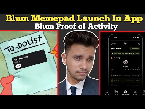 Blum Memepad Launch In App | Blum Proof of Activity | Blum Listing Update