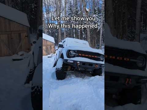 You won't BELIEVE where this BRONCO got stuck 🤬 #shorts #fordbronco #offroading