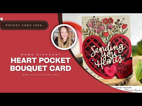 Create Adorable HEART POCKET BOUQUET CARD