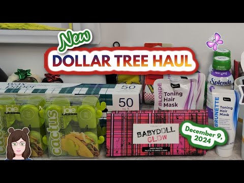 Exciting DOLLAR TREE HAUL!   New Finds!! December 9, 2024