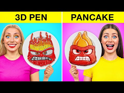 Fantastic 3d Pen vs Pancake Art Challenge by Multi DO Smile