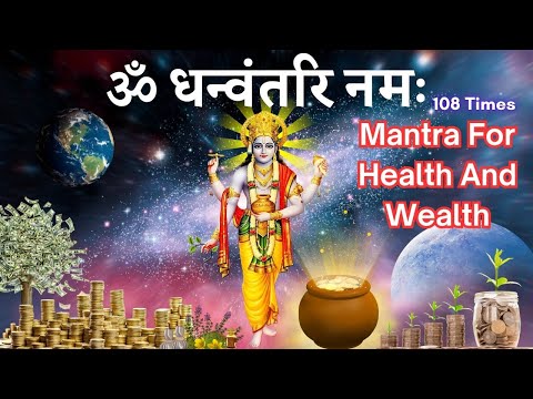 Dhanvantari Mantra 108 Times | Mantra For Health And Wealth | धन्वंतरि मंत्र