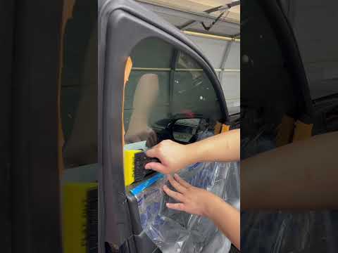 How to install tint on a framed side window, using the 2 stage method, visual learning experience!