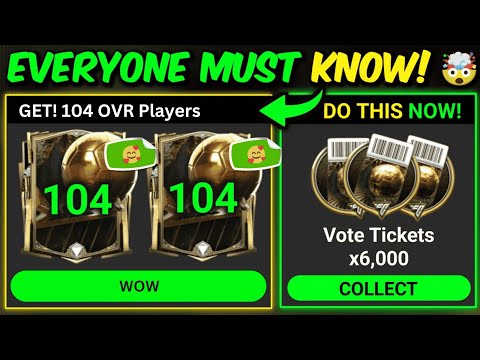 HOW TO GET 6K VOTE TICKETS - TIPS TO GET 104 OVR PLAYERS | Mr. Believer