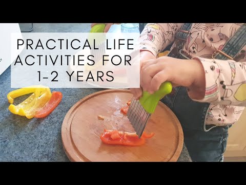 Montessori for 1-2 years | PART 2 |  Practical Life Activities for 1-2 years