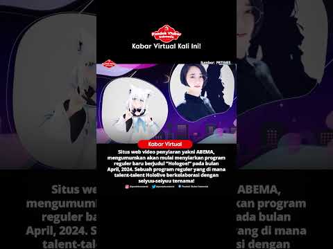 ABEMA AKAN MULAI MENYIARKAN PROGRAM REGULER BERNAMA "HOLOGOE!" #shorts #vtuber