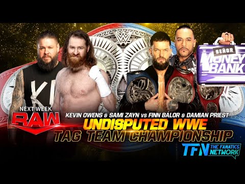 Owens & Zayn vs Balor & Priest  | WWE Tag Team Titles | Raw | Full Match | #wwe #wwe2k23 #videogames