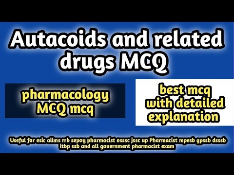 pharmacologyMCQ#autacoidsandrelateddrugsmcq#rrbpharmacistexam2024#ossscpharmacistexam2024#dsssb#jssc