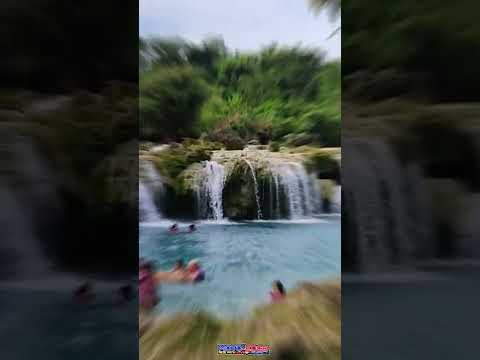 Clear water of Bolinao Beach & Bolinao Falls