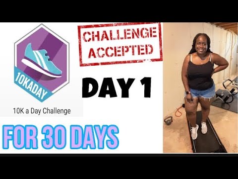 WATCH ME  TRANSFORM MY BODY WALKING 10K STEPS FOR 30 DAYS