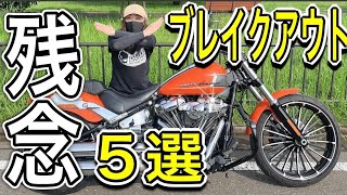 ブレイクアウト117納車から１年で感じた残念なところはここ！！【ハーレーダビッドソン】