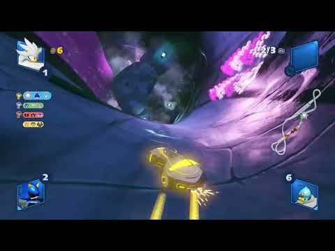 Team Sonic Racing - A Funny Upside Down Drift in Mother's Canyon