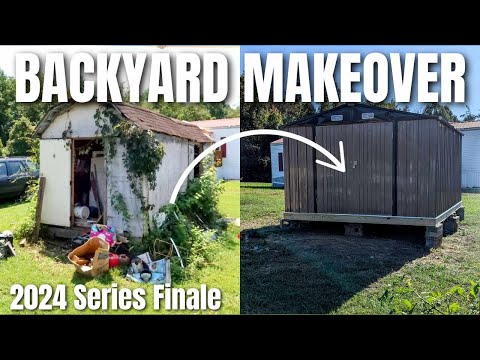 BACKYARD MAKEOVER SERIES FINALE 2024 | SHE SHED | KIMI COPE