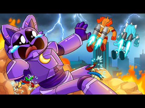 CATNAP: ABANDONED ROBOT? Poppy Playtime Chapter 3 (Cartoon Animation)