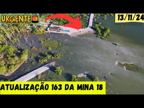 Atualização 163 da mina 18 da Braskem no Mutange | Maceió | Alagoas Brasil | visto de cima em 4K