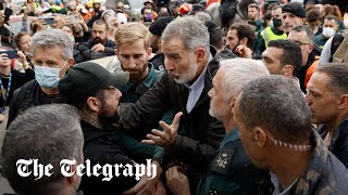 Protesters throw rocks at Spanish king on visit to flood-stricken Valencia