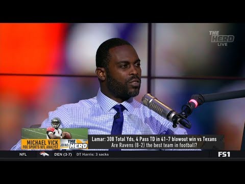 THE HERD | Michael Vick react to Lamar: 308 Yds, 4 Pass TD in 41-7 blowout win vs Texans